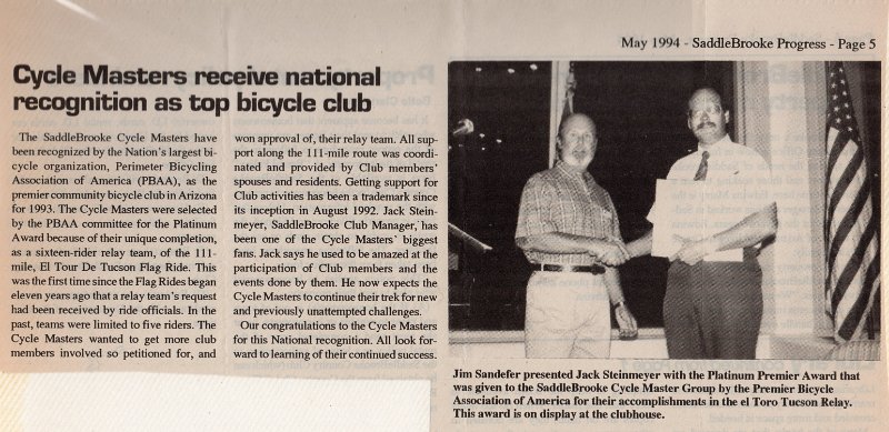 Progress - May 1994 - CM receive national recognition